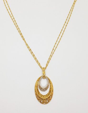 Collana Lorenzo Ungari ELO010OREF Oro Giallo Bianco