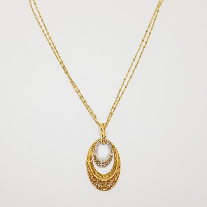 Collana Lorenzo Ungari ELO010OREF Oro Giallo Bianco