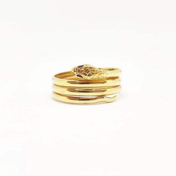 Anello Da Donna Serpente Oro Giallo ELO0242OREF