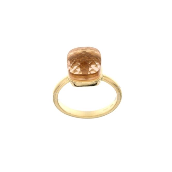 Anello Da Donna Nudo Ambra Oro Giallo ELO0384OREF