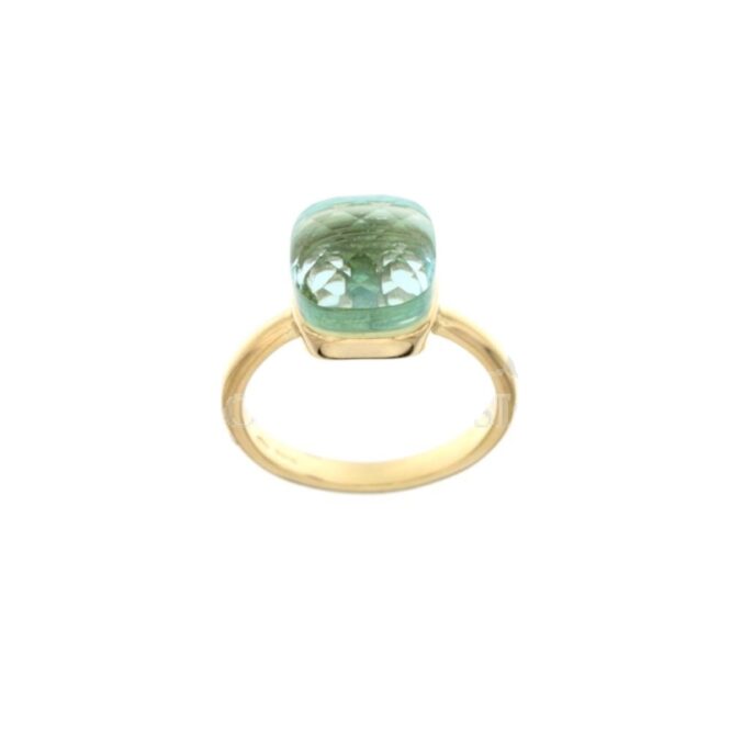 Anello Da Donna Nudo Azzurro Oro Giallo ELO0386OREF