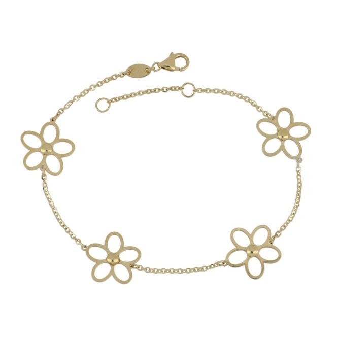 Bracciale Da Donna Fiore Oro Giallo ELO0343OREF