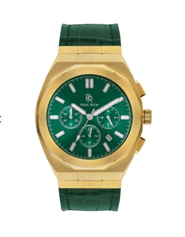 Orologio Da Polso Paul Rich Motorsport Green Gold Leather