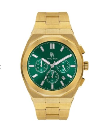 Orologio Da Polso Paul Rich Motorsport Green Gold Steel