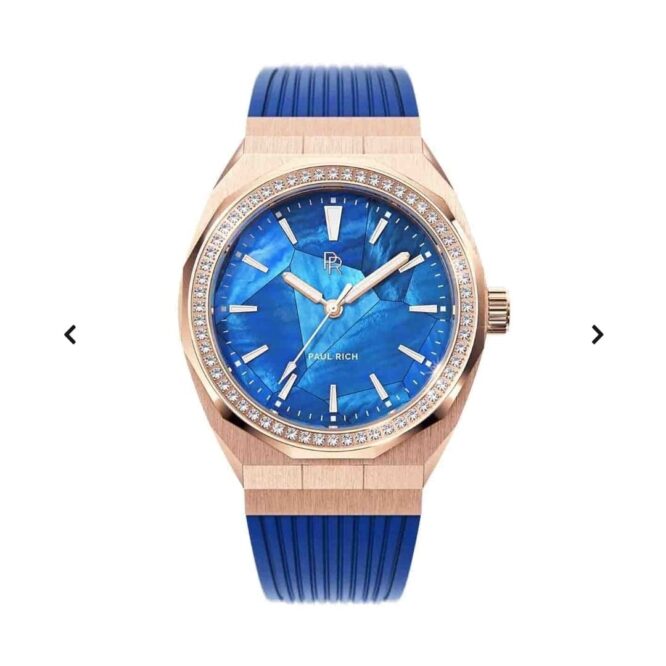 Orologio Da Polso Pul Rich Heart Of The Ocean Blue Rose