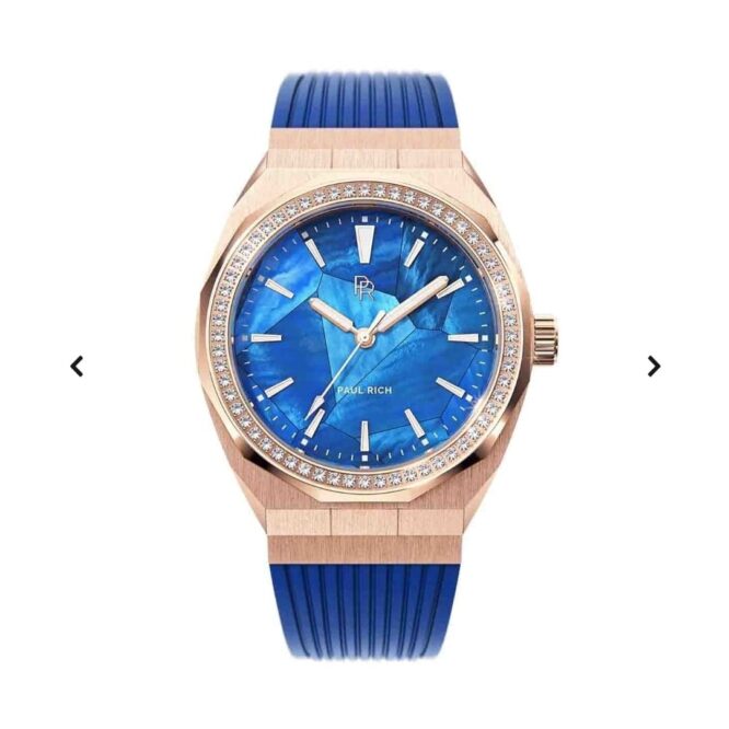 Orologio Da Polso Pul Rich Heart Of The Ocean Blue Rose