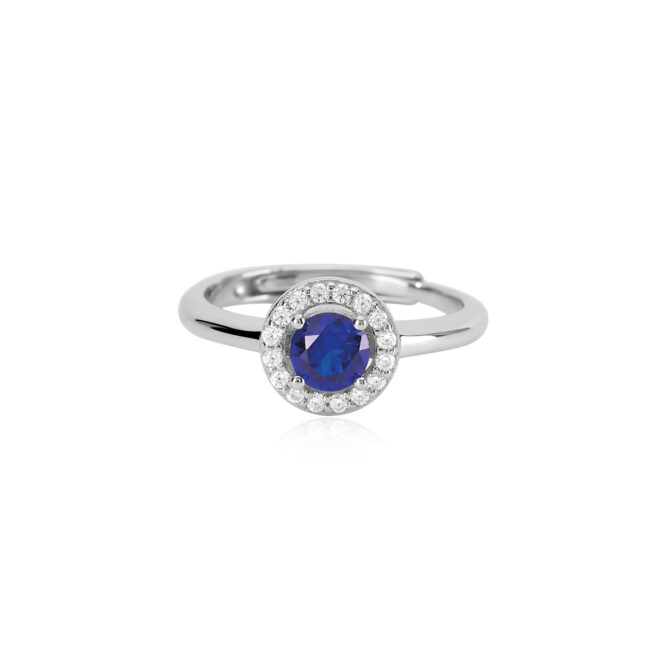 Anello Mabina Gioielli 523209 Zaffiro Blu Sintetico