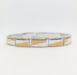 Bracciale Da Uomo ELO0464OREF Oro Bianco e Rosa