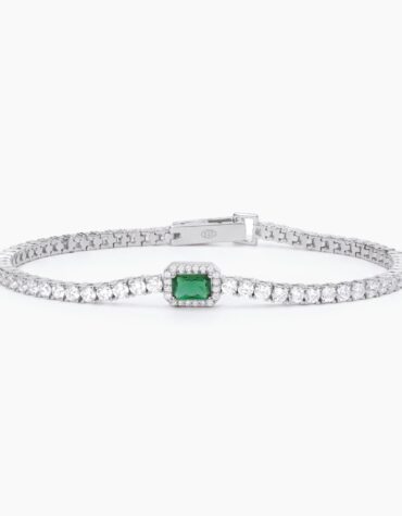 Bracciale Mabina Gioielli 533636 Smeraldo Sintetico
